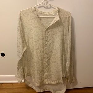 Billy Reid floral button up top